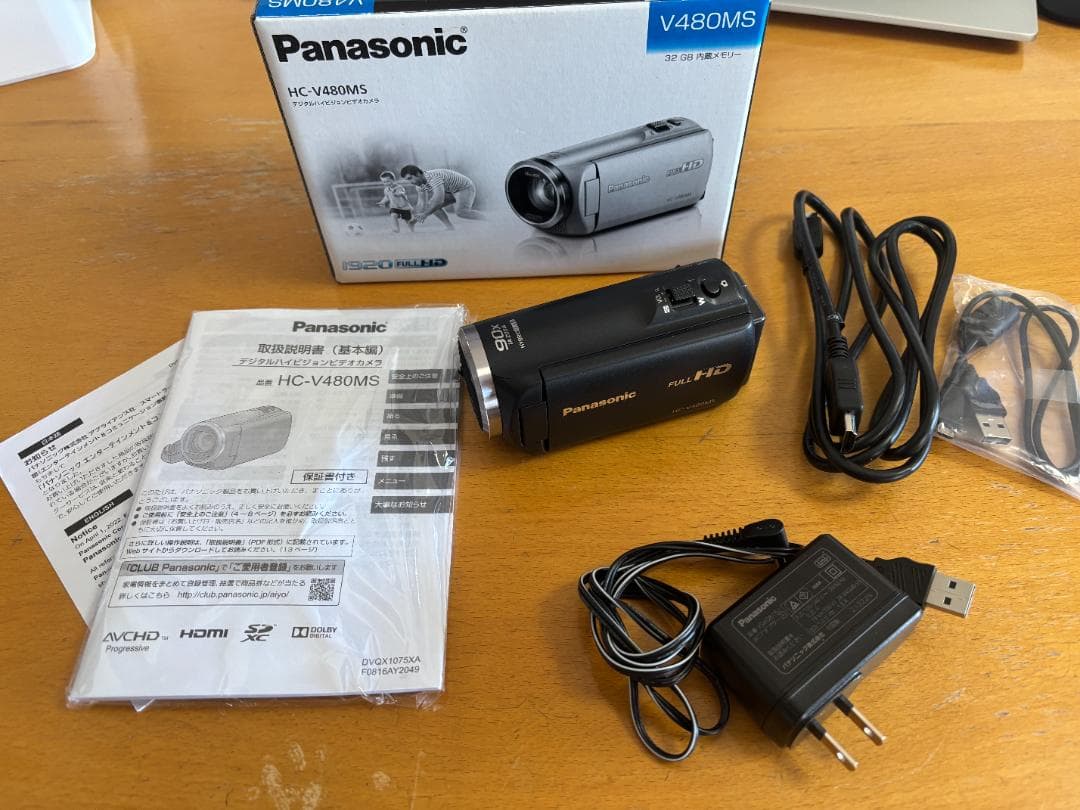 Panasonic HC-V480MS フルHDビデオカメラ 極上美品》 ビデオカメラ Panasonic HC-V480MS-K ブラック