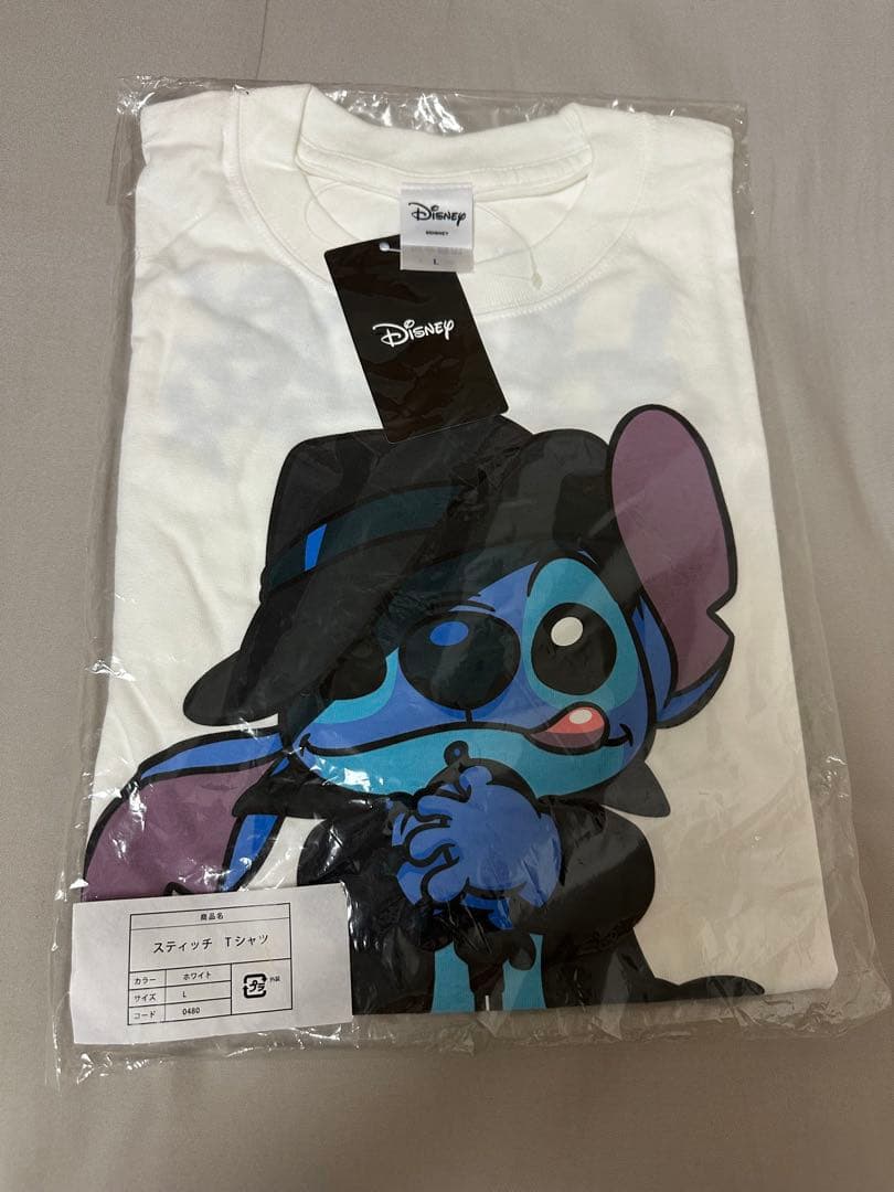 HYDE スティッチ Tシャツ ホワイト Lサイズ ディズニー Disney（ディズニー） tシャツ Disney/スティッチデザインTシャツ