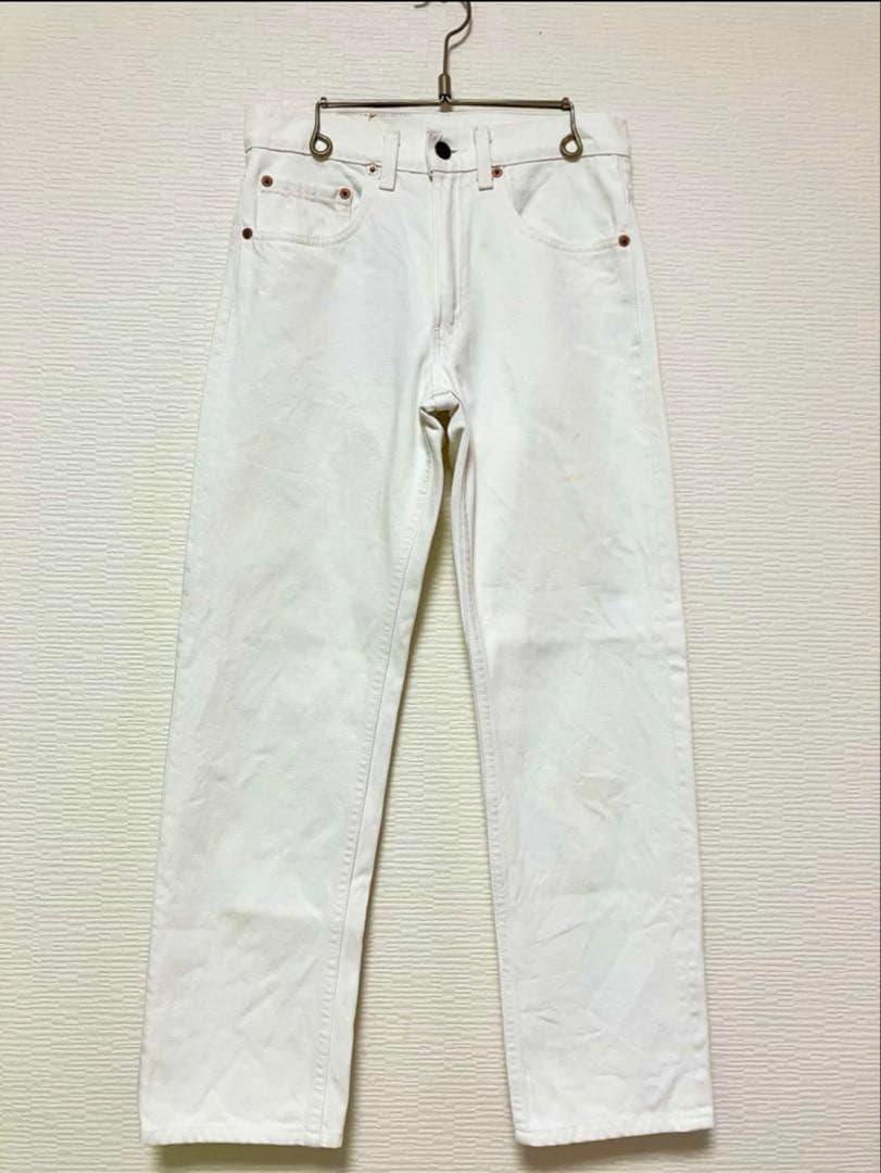 お値下げ】80s old Levi's リーバイス 505 ホワイト デニム - メルカリ