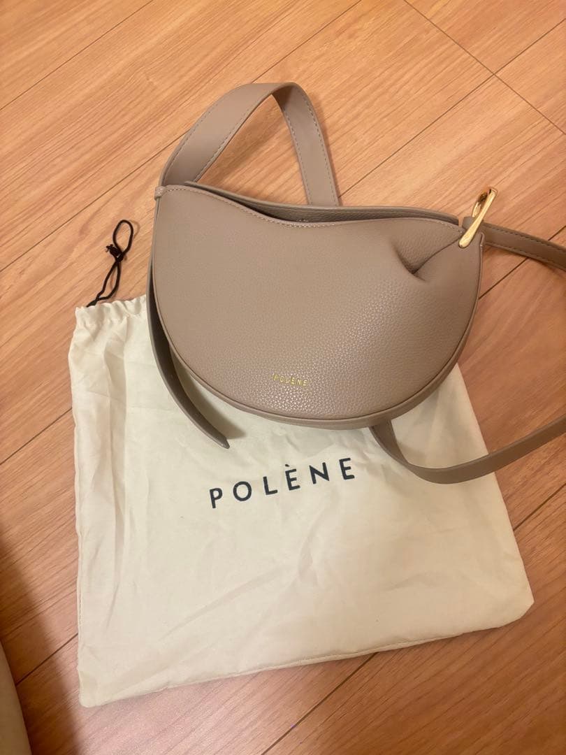 polene ポレーヌ　 ハーフムーン　バッグ　ショルダー polene ポレーヌのショルダーバック ハーフムーン 未使用品｜Yahoo