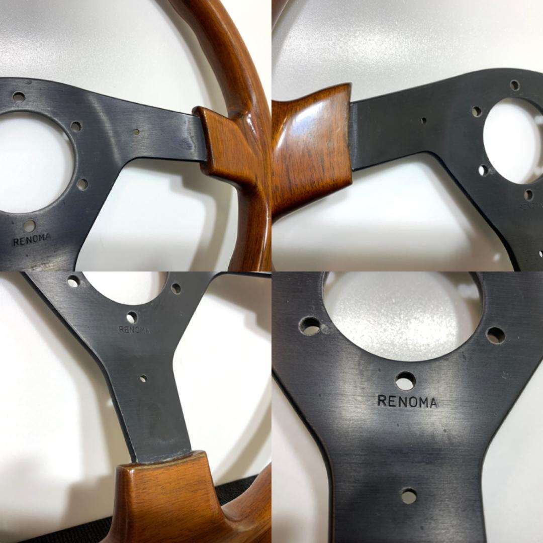 希少 レノマ ウッドステアリング 35.5パイ 当時物 ミケロッティ