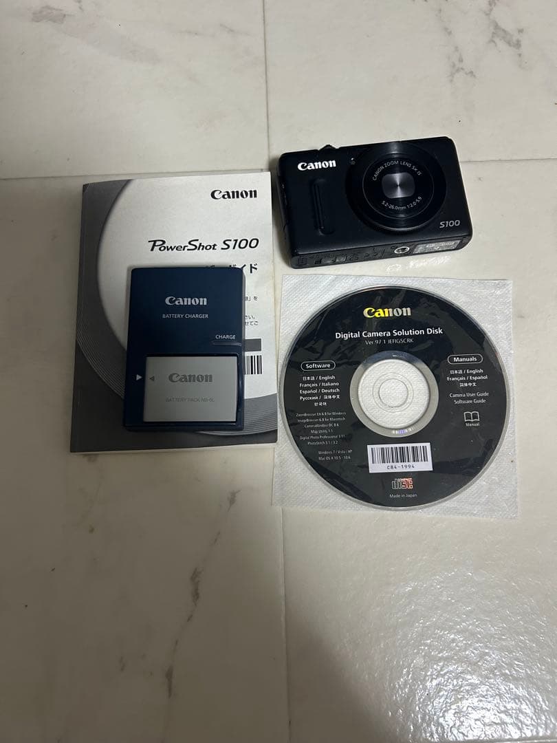 Canon S100 コンパクトデジタルカメラ　充電器付き コンパクトデジタルカメラ】PowerShot S100 基本情報