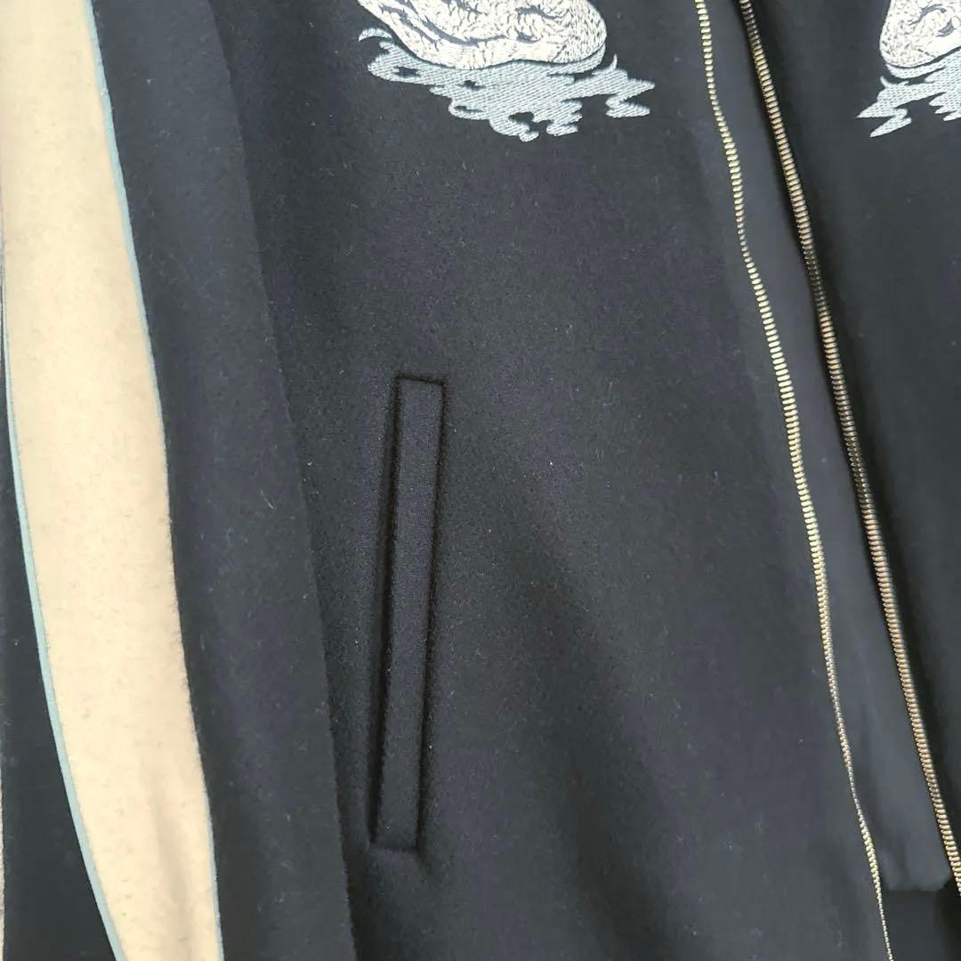 ステラマッカートニー スワン刺繍 スカジャン ブラック/アイボリー