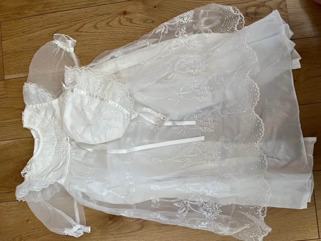 familiar ベビードレス　50cm familiar ファミリア ベビードレス50 セレモニードレス - メルカリ