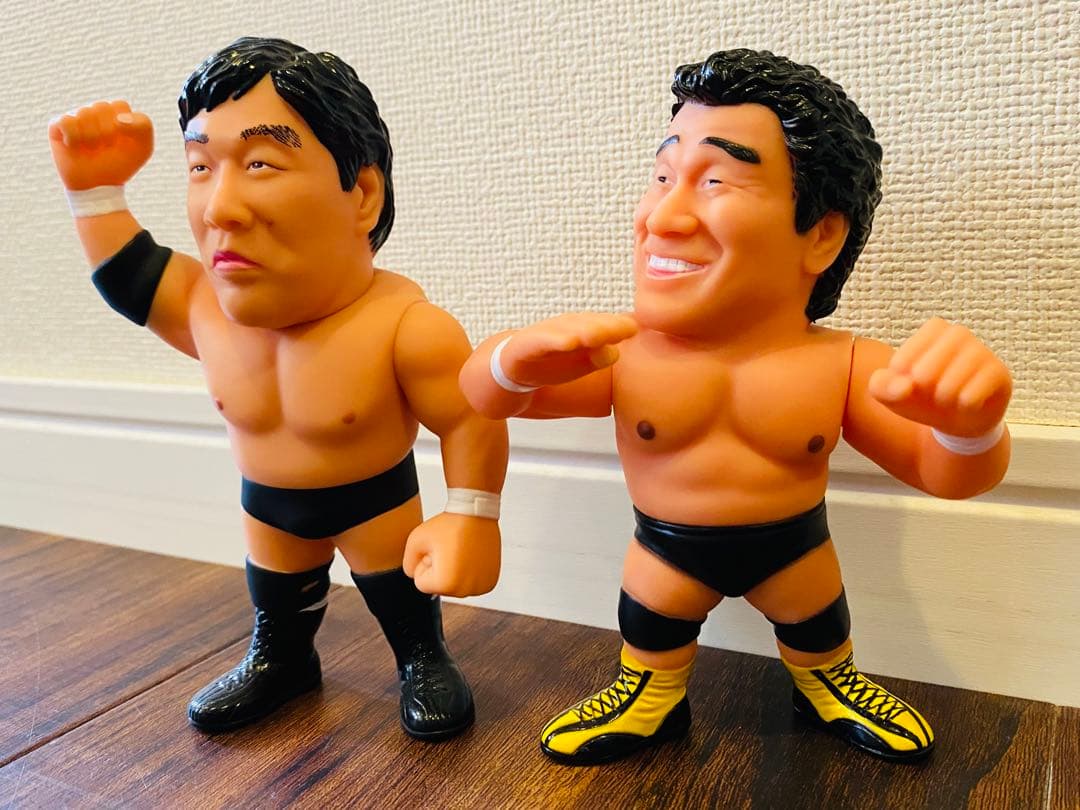 16dソフビコレクション ジャンボ鶴田 ＋天龍源一郎プロレスフィギュア2