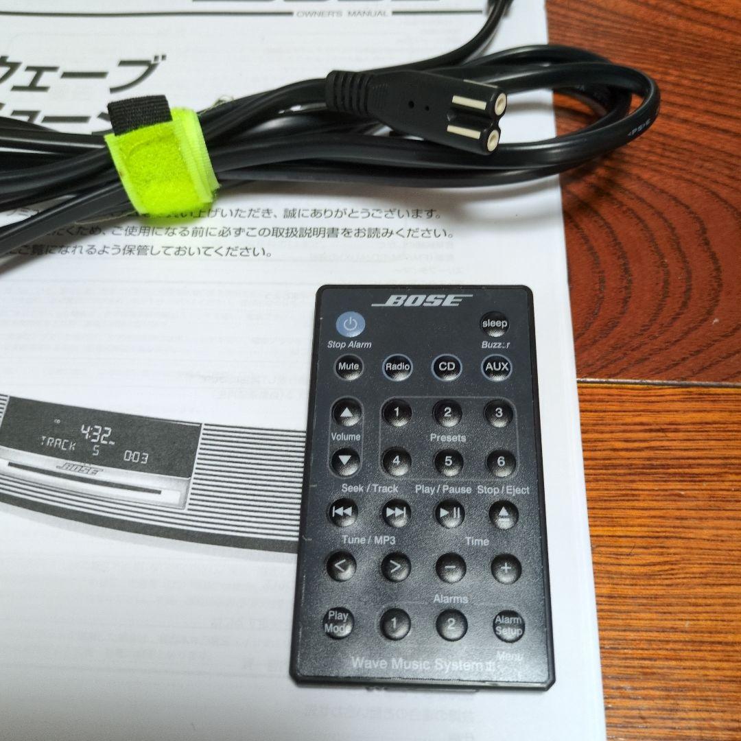 BOSE Wave Music System完動品 純正リモコン純正コード取説