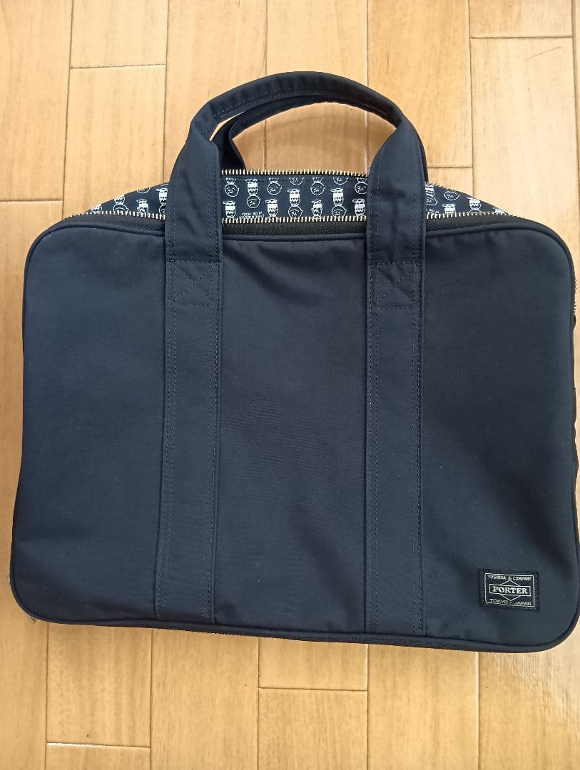 PORTER ブラックビジネスバッグ　スヌーピーコラボ Manhattan Portage（マンハッタンポーテージ） スヌーピー コラボ