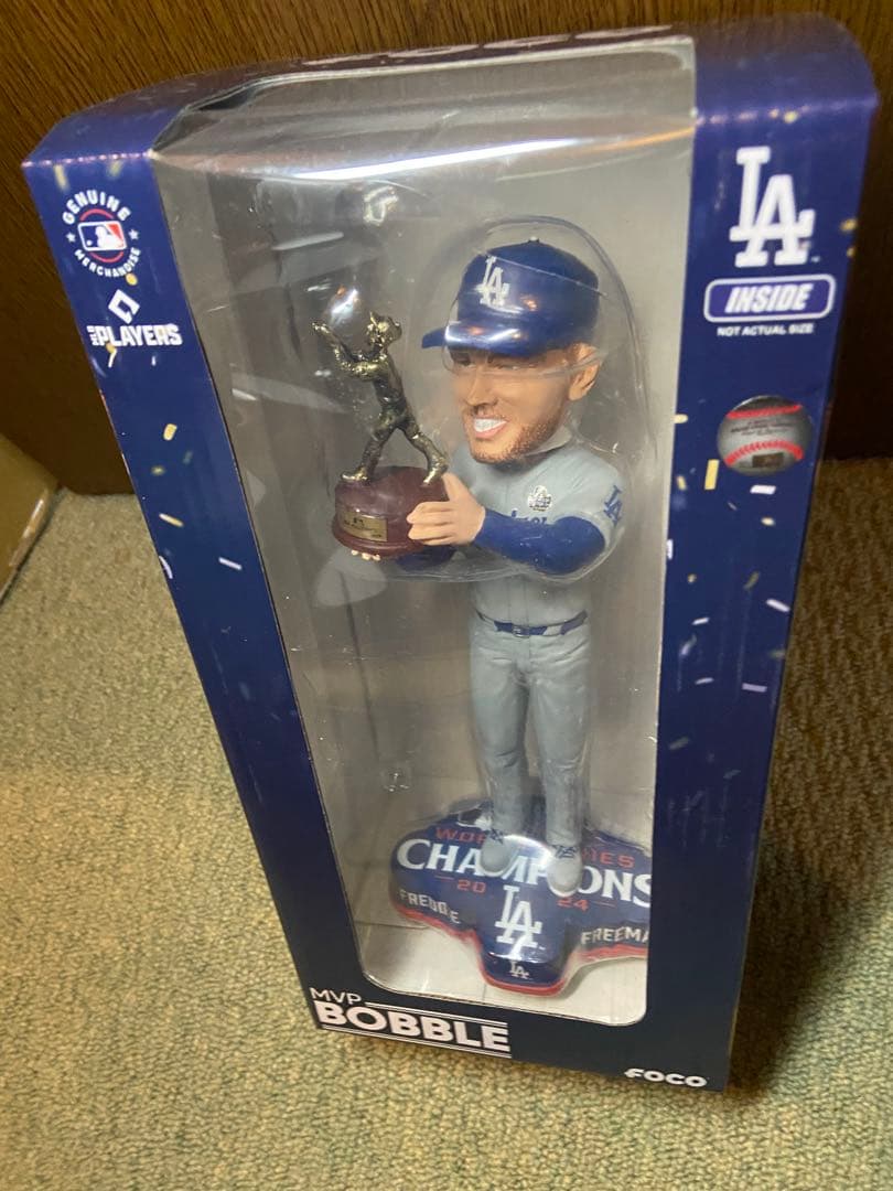 MLB ボブルヘッド 2024 WSチャンピオン/F・フリーマン MVP 2024 ワールドシリーズ MVP フレディ フリーマンモデル サインプリント