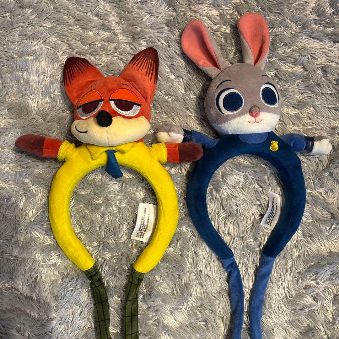 上海ディズニー限定 ニック・ジュディ カチューシャ - メルカリ