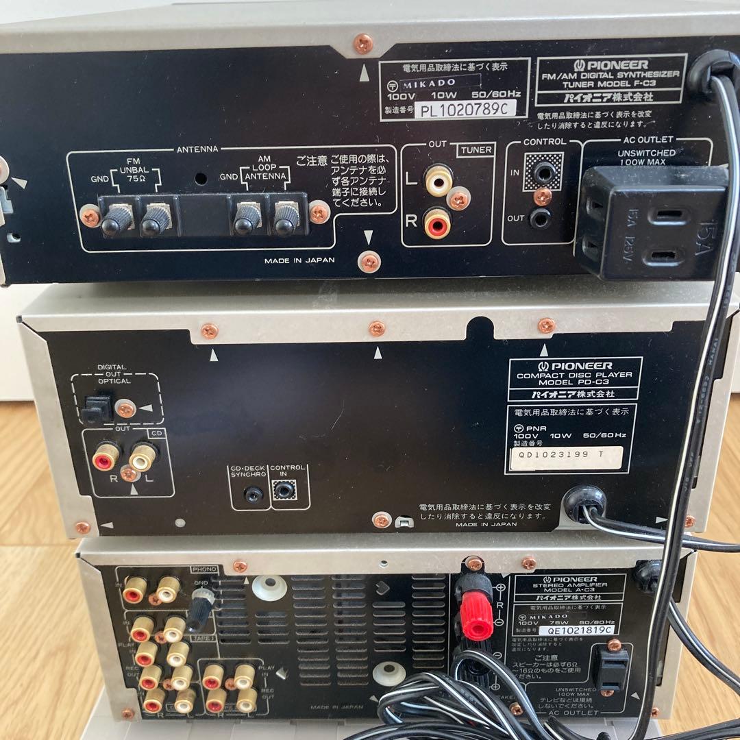 Pioneer ミニコンポセット F-C3 PD-C3 A-C3 - メルカリ