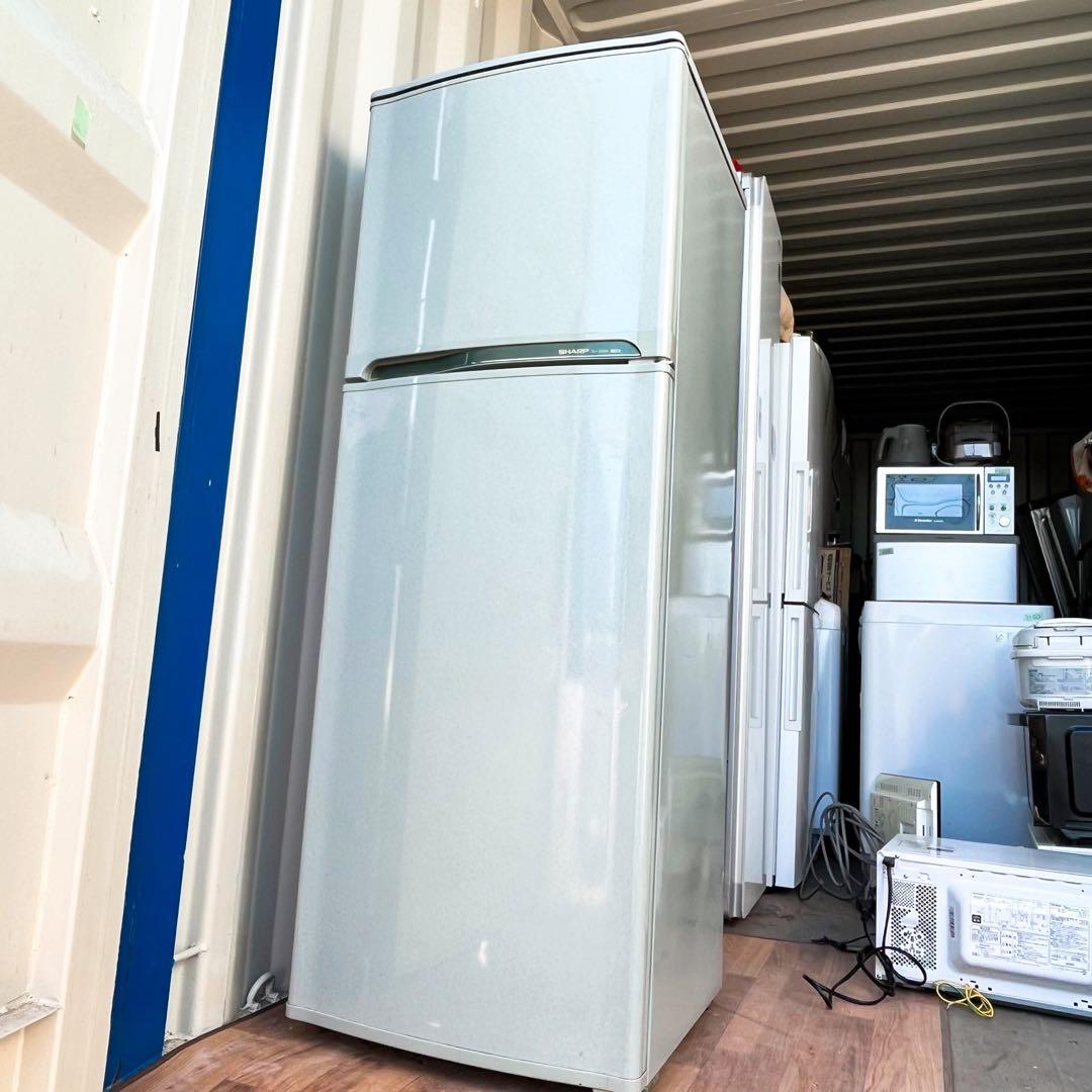 取付無料！完動品！高性能SHARPレトロ風大きめ便利サイズ冷蔵庫！洗濯