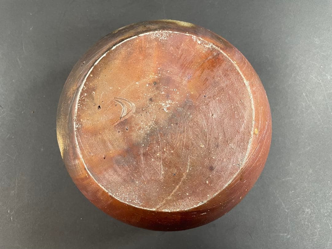 6 最終値下げ 原田陶月 備前 共箱 建水 茶器 茶道具