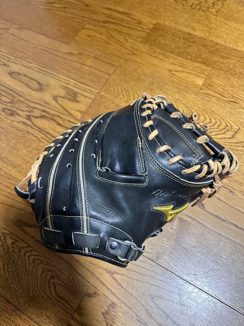 Mizuno 硬式グローブ 黒 レザー Mizuno Pro ミズノプロ 硬式 グローブ グラブ 内野手用 限定皮革 高校