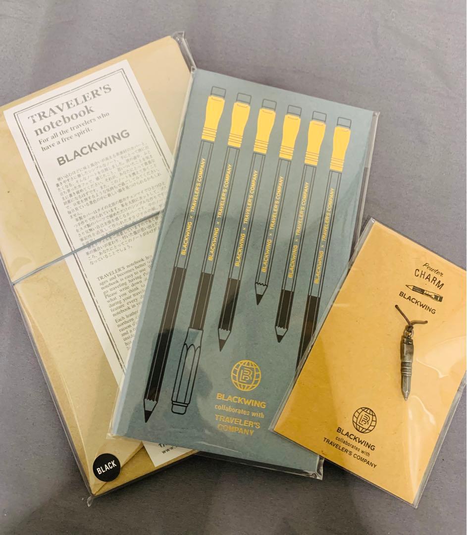 TF トラベラーズノート BLACKWING チャーム リフィル 3点セット BLACKWING × TRAVELER'S COMPANY - TRAVELER'S FACTORY | トラベラーズ