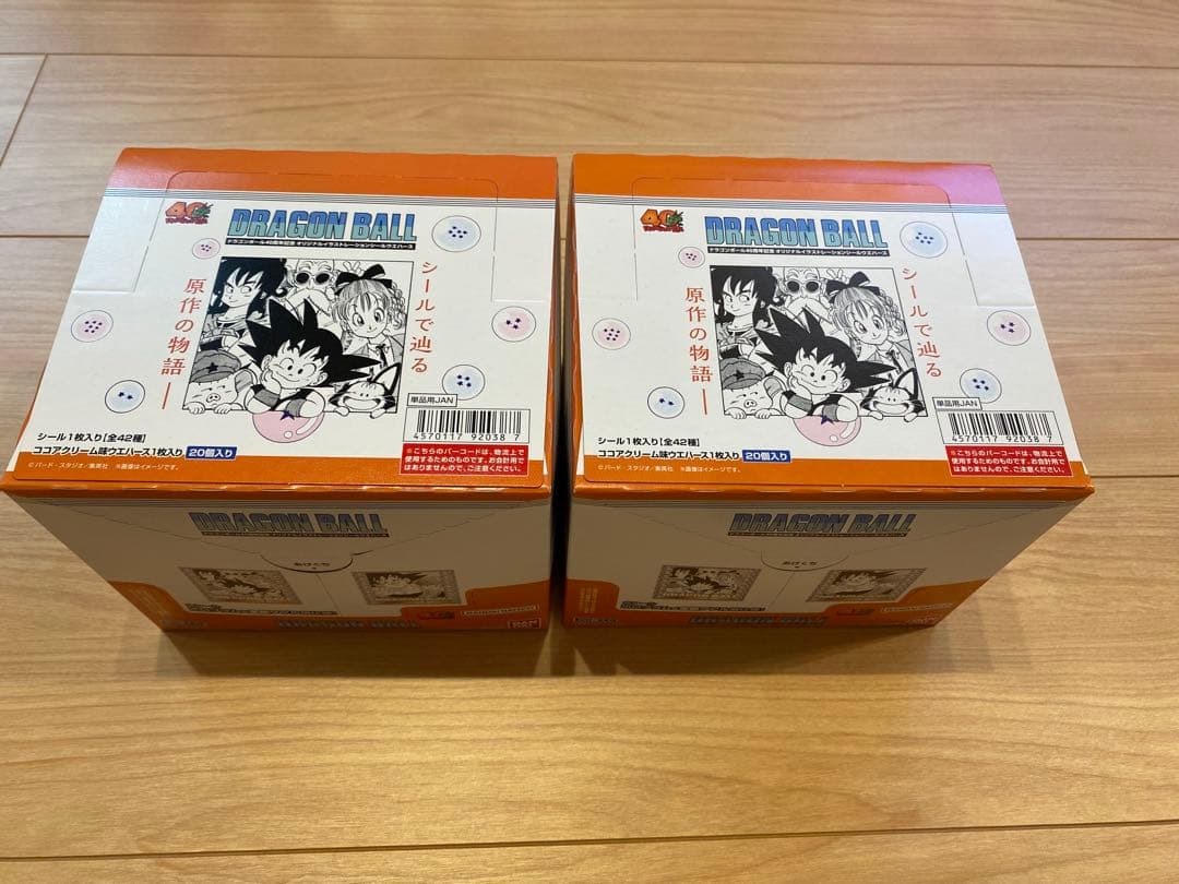 未開封2箱 ドラゴンボール 40周年 シールウエハース