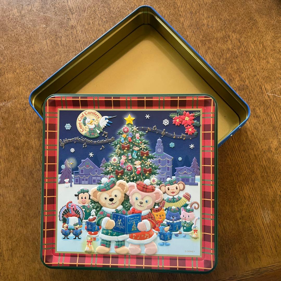 ディズニー クリスマス缶 ダッフィー シェリーメイ - メルカリ