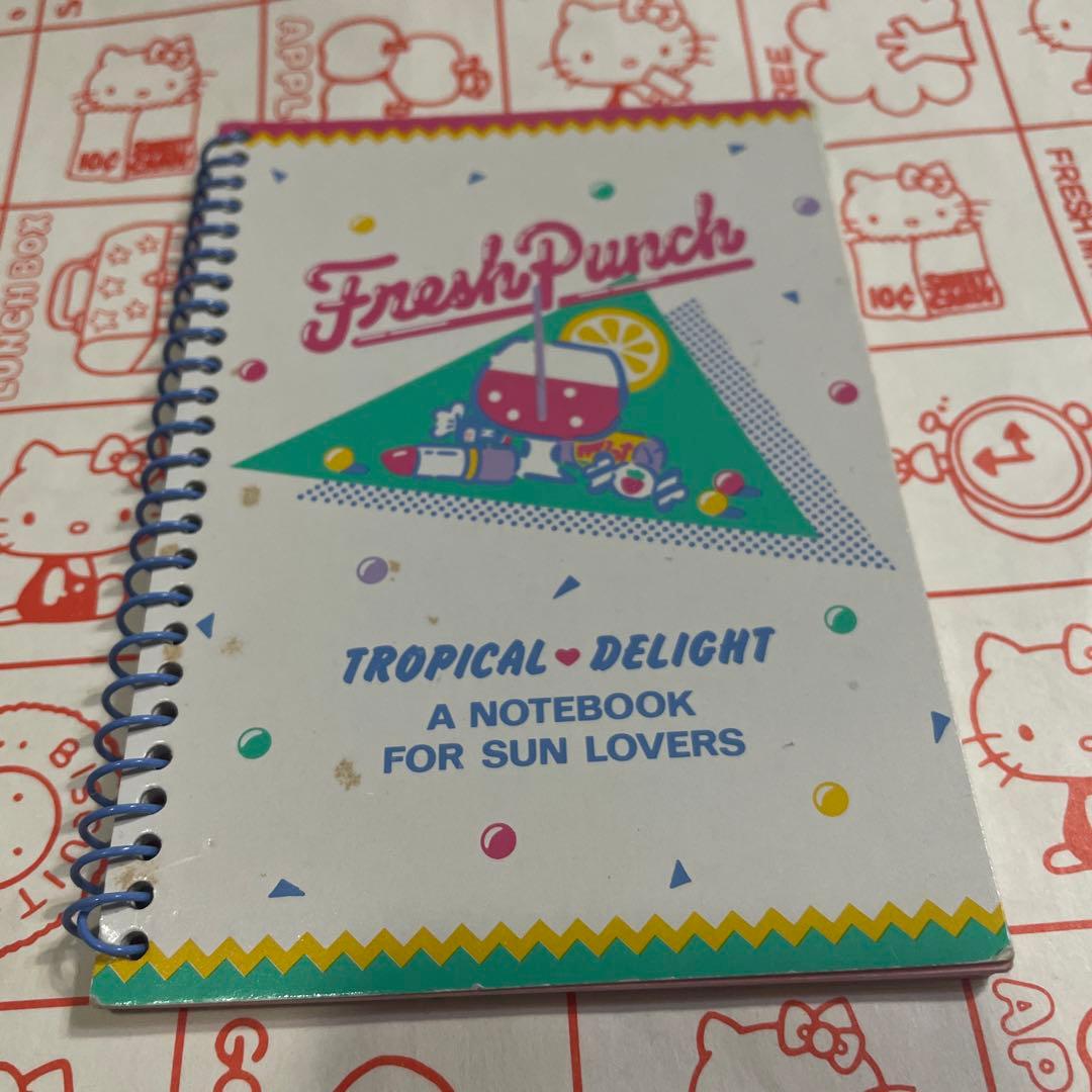 昭和サンリオ当時物 フレッシュパンチ ミニサイズノート - メルカリ