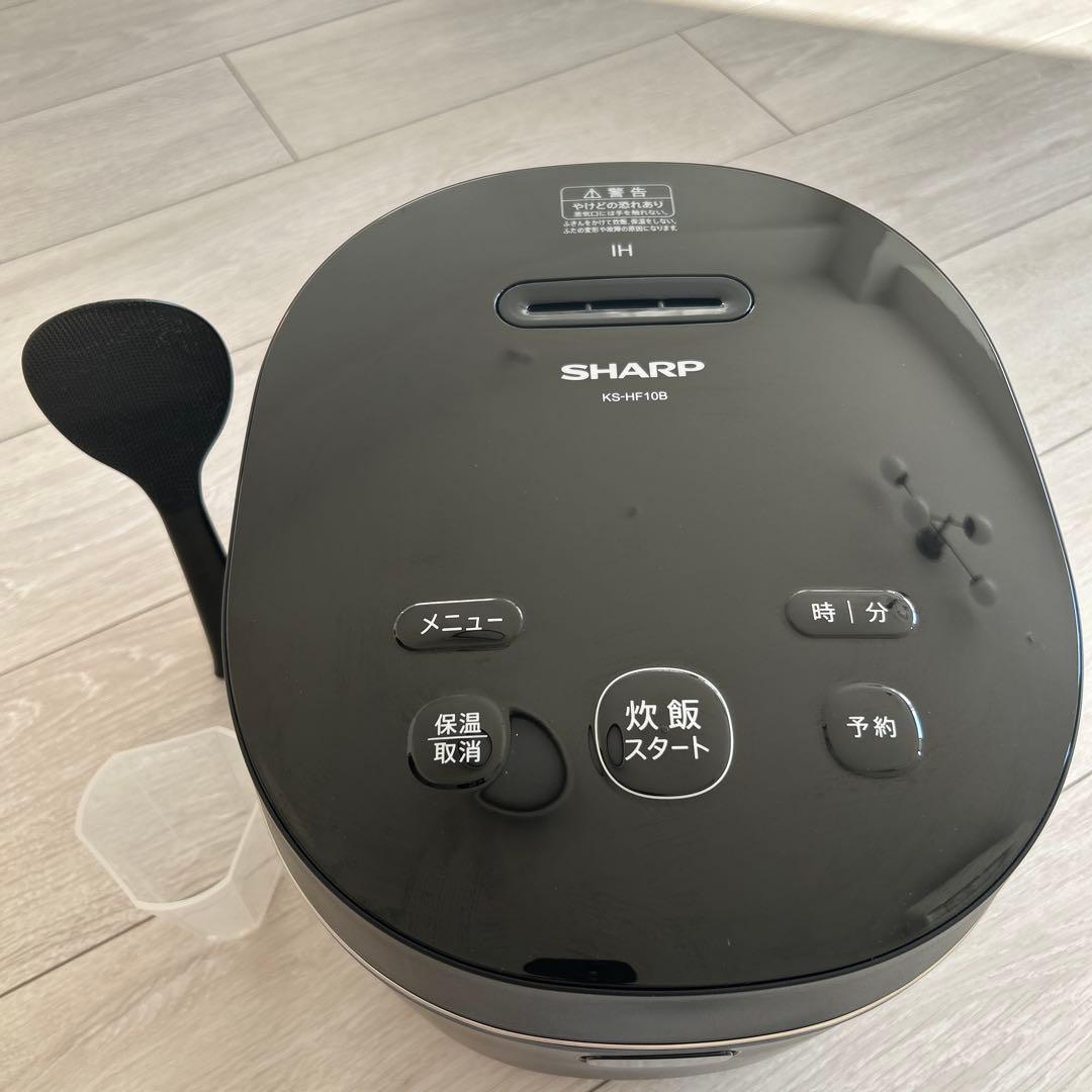 m SHARP KS-HF10B 炊飯器 IH 5.5合 しゃもじ付 KS-HF10B | 炊飯器：シャープ