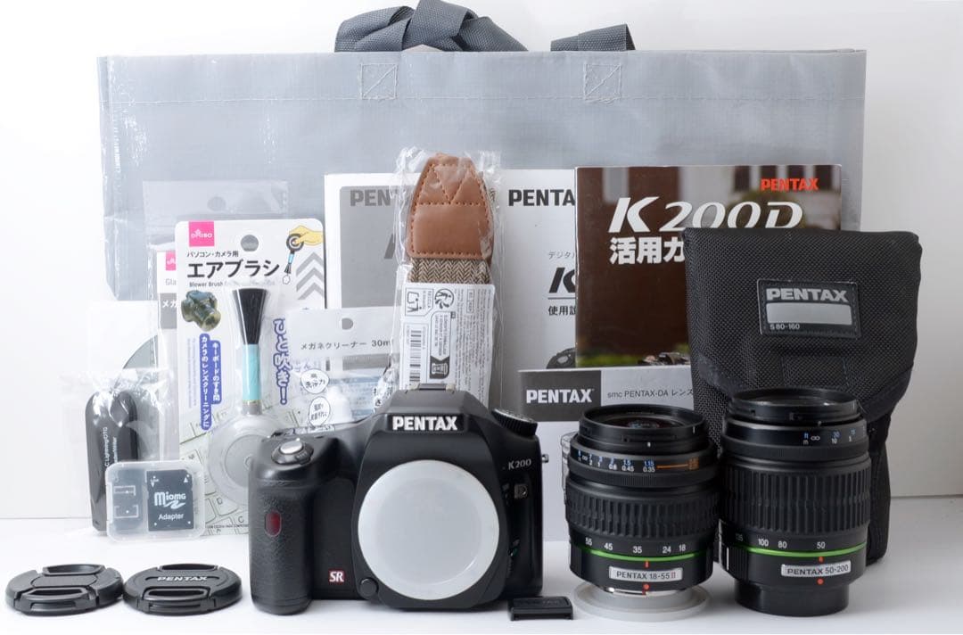 S数少！PENTAX K200D☆転送OK☆Wズームレンズキット
