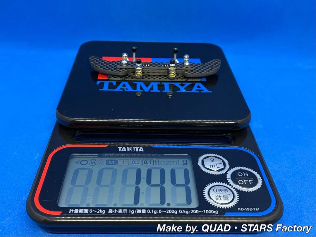 ミニ四駆・MS用】2軸ATスライドダンパー ブラックアウト／フルカーボン