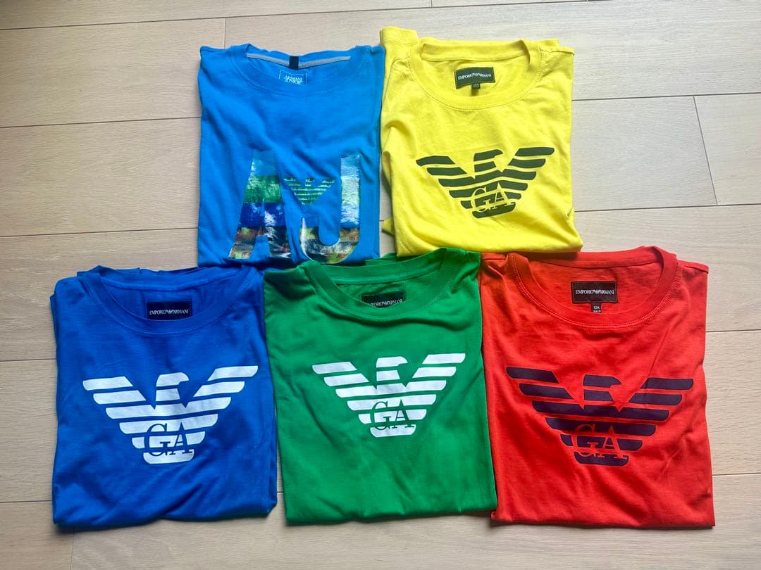 エンポリオアルマーニ Tシャツ 5枚セット 12a 150 アルマーニジュニア オンラインストア限定】 アルマーニ メンズ Tシャツ 半袖 エンポリオ