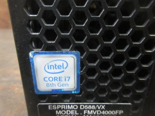 送料込☆ 富士通 ESPRIMO D588/VX i7 8th Genジャンク - メルカリ