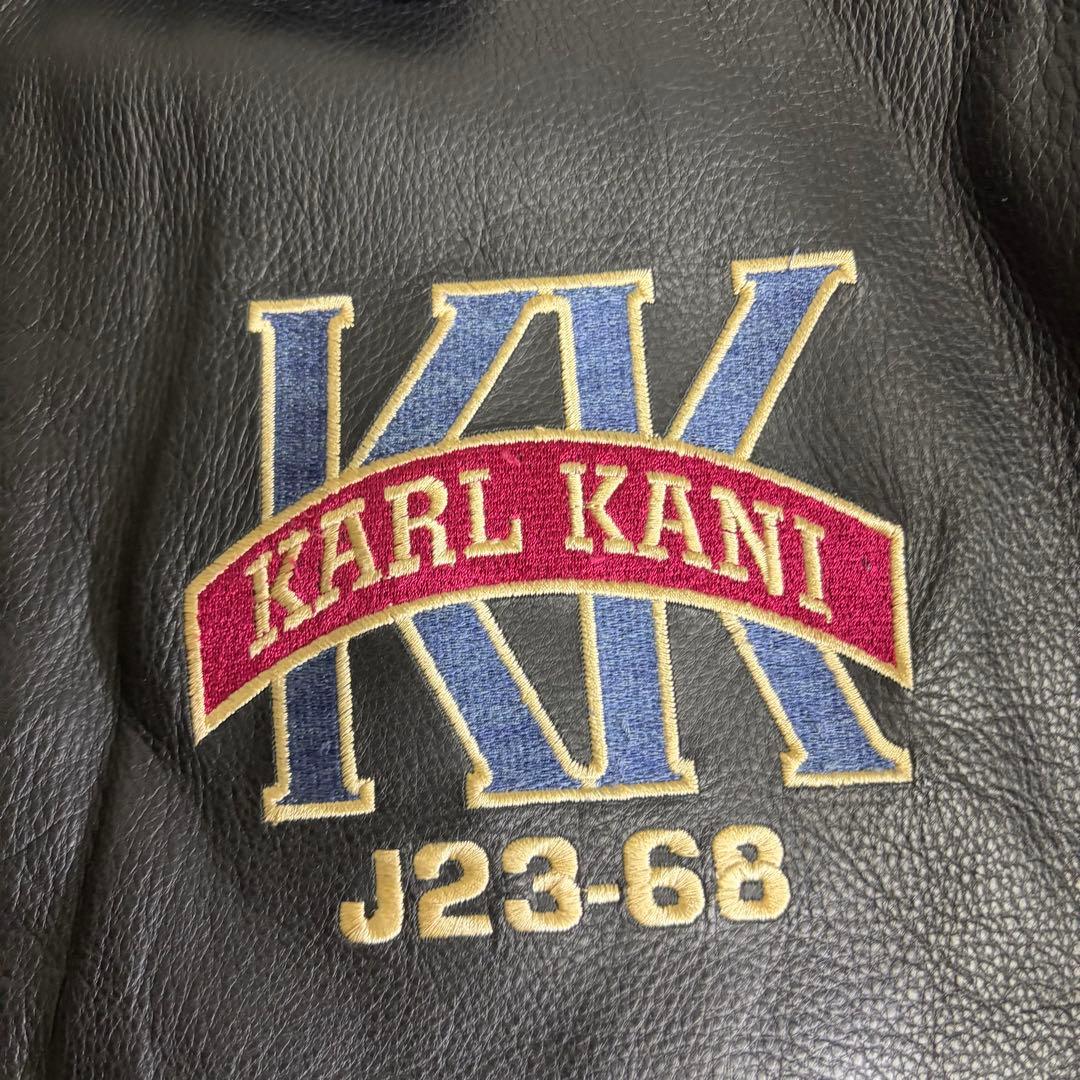 KARL KANI カールカナイ 本革 レザージャケット スタジャン 90s