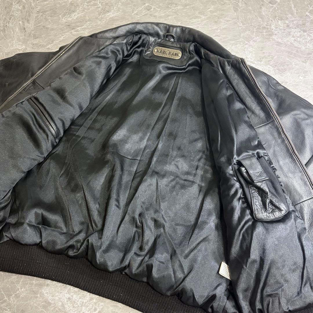 KARL KANI カールカナイ 本革 レザージャケット スタジャン 90s