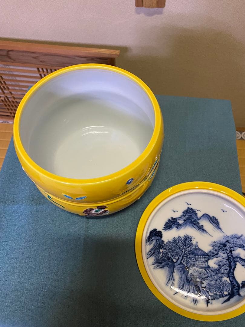 本日限定】茶道具/水指 黄交趾京焼 龍岳造 清水焼鶴 - メルカリ