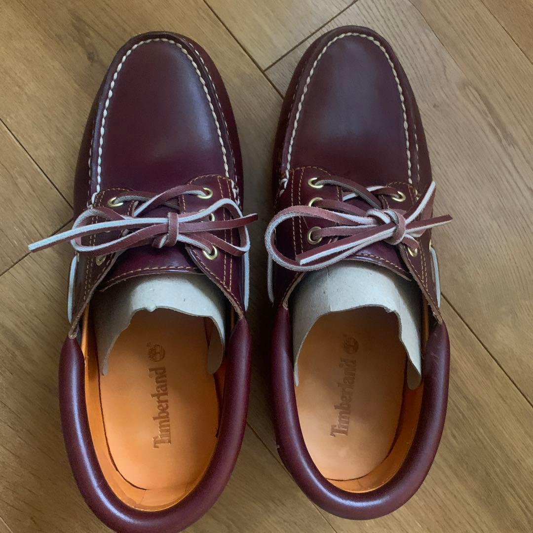 靴 26.0cm Timberland 3eye BURGUNDY