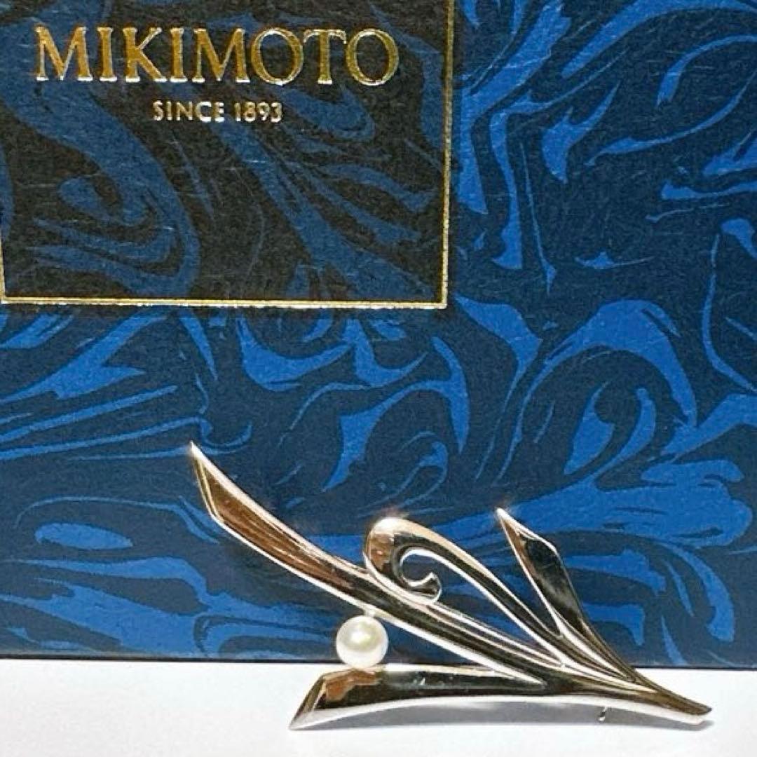 MIKIMOTO ミキモト アコヤ真珠 本真珠 ブローチ シルバー パール