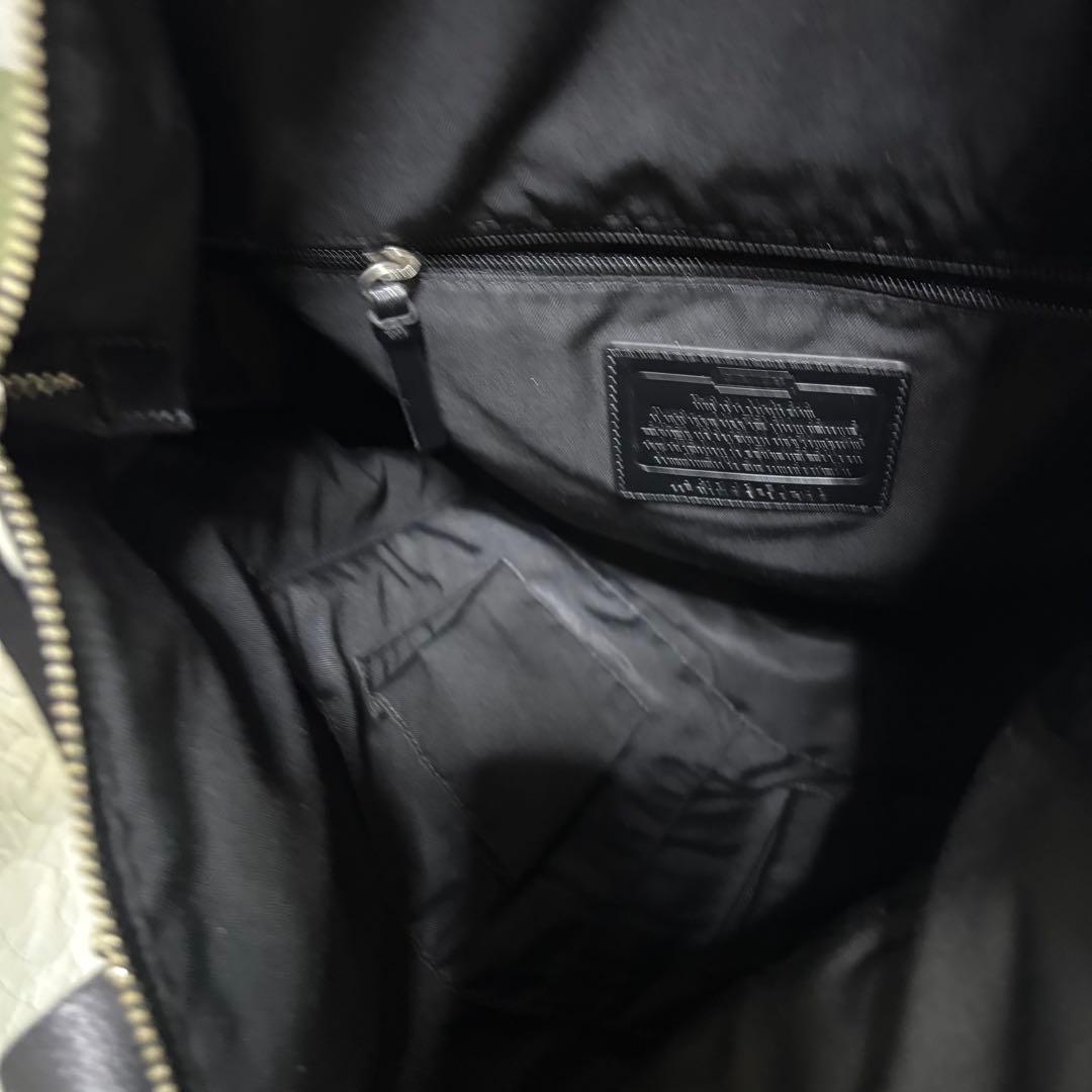 未使用級】コーチ トンプソン トートバッグ 牛革 スパイロレザー 70493