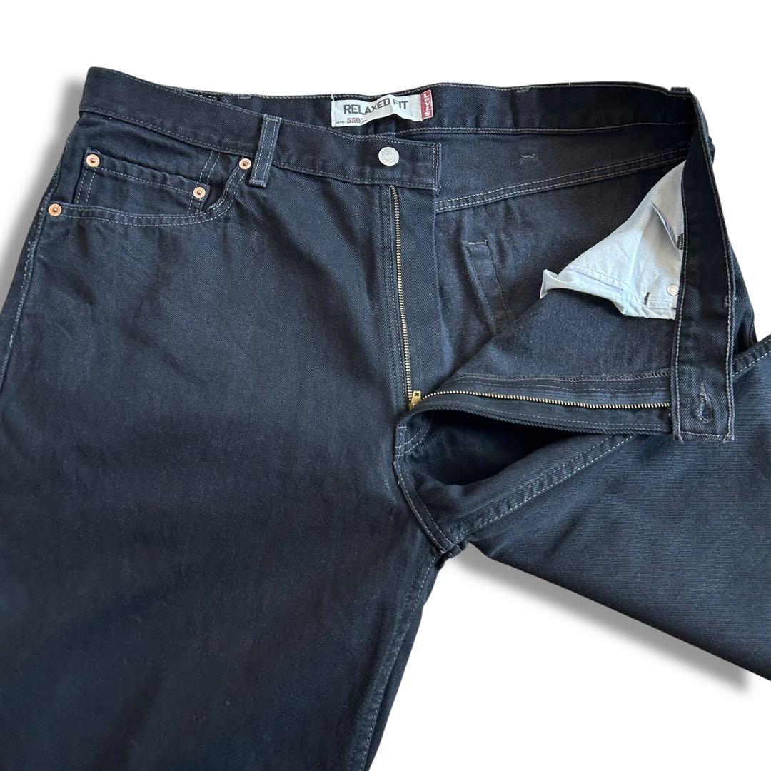 極太 00s Levi's 550 ブラックデニム W40 バギー パンツ 黒 - メルカリ