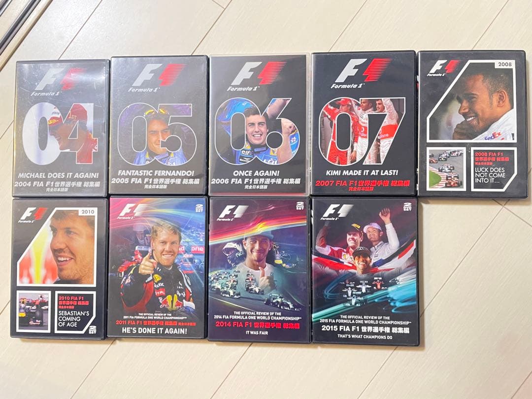 9本セット 2004〜2015 FIA F1世界選手権 総集編DVD 2025 FIA F1世界選手権 総集編 DVD版 – EURO SPORTS ONLINE STORE