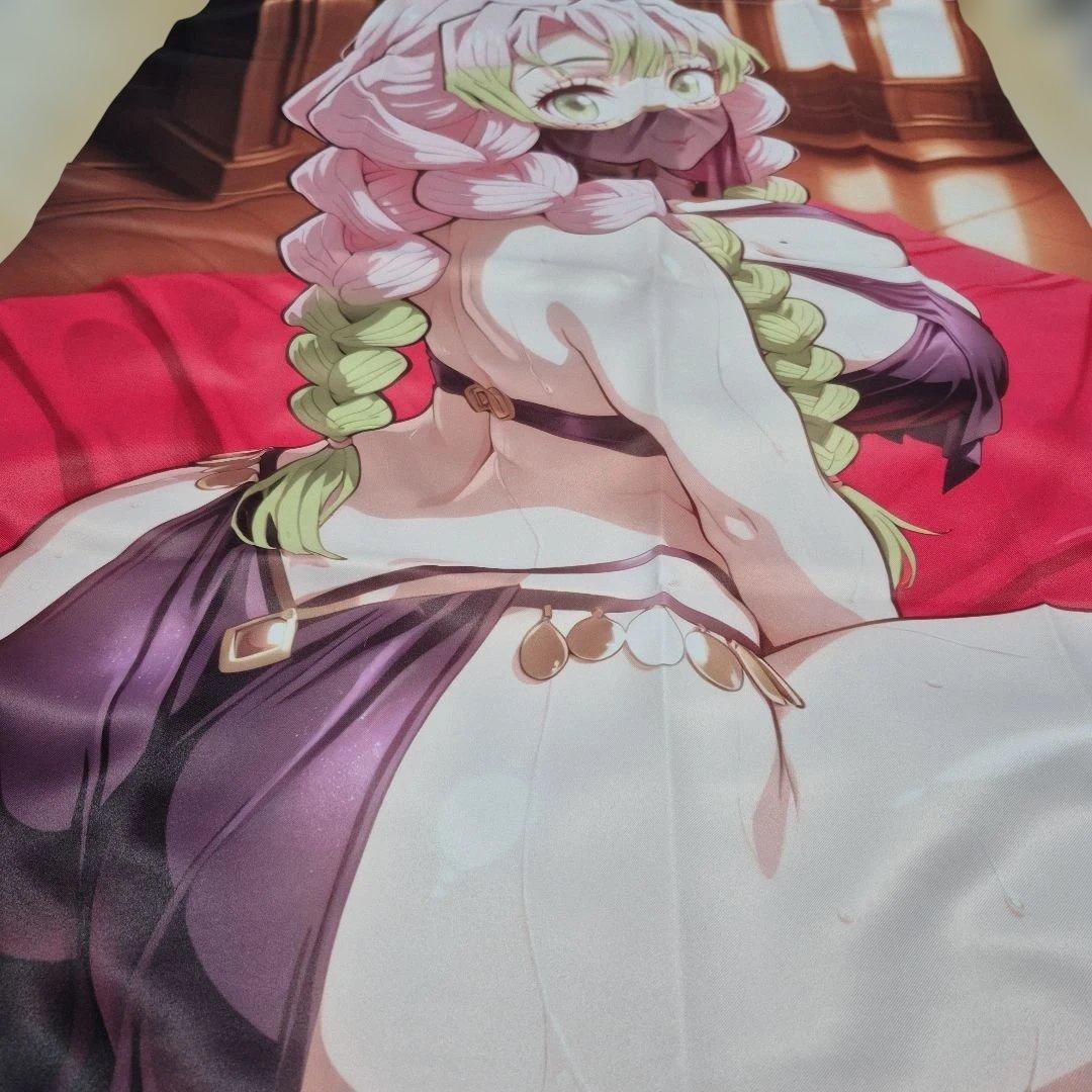 甘露寺蜜璃ドでかB1タペストリー ピンク緑