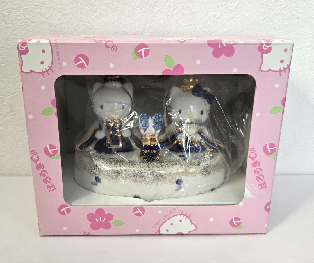 激レア！難アリ！サンリオ ハローキティ 雛人形 オルゴール 陶器製