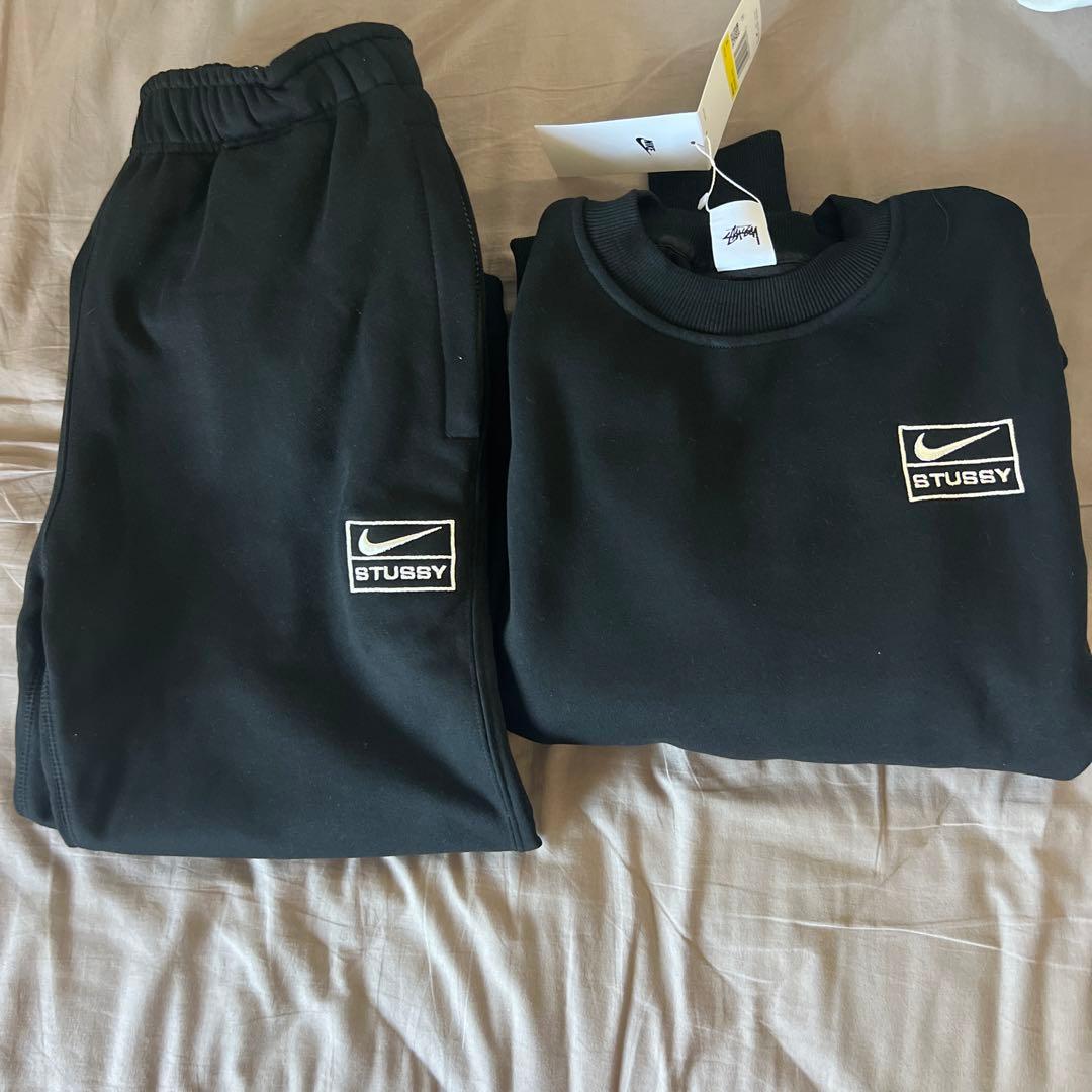 Nike x Stussy 黒 トレーナー・スウェット・パンツセット