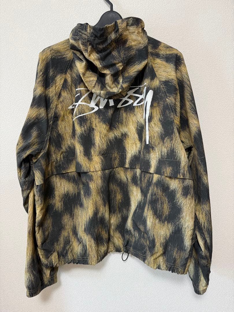 Stüssy レオパード ナイロンジャケット M 総柄 フード - メルカリ
