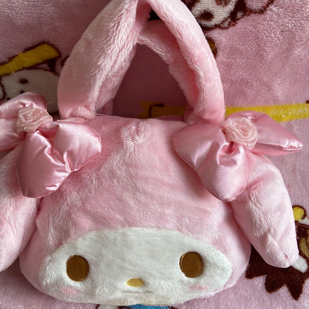 マイメロディ✖️リズリサコラボ「マイメロダイカットお顔バッグ