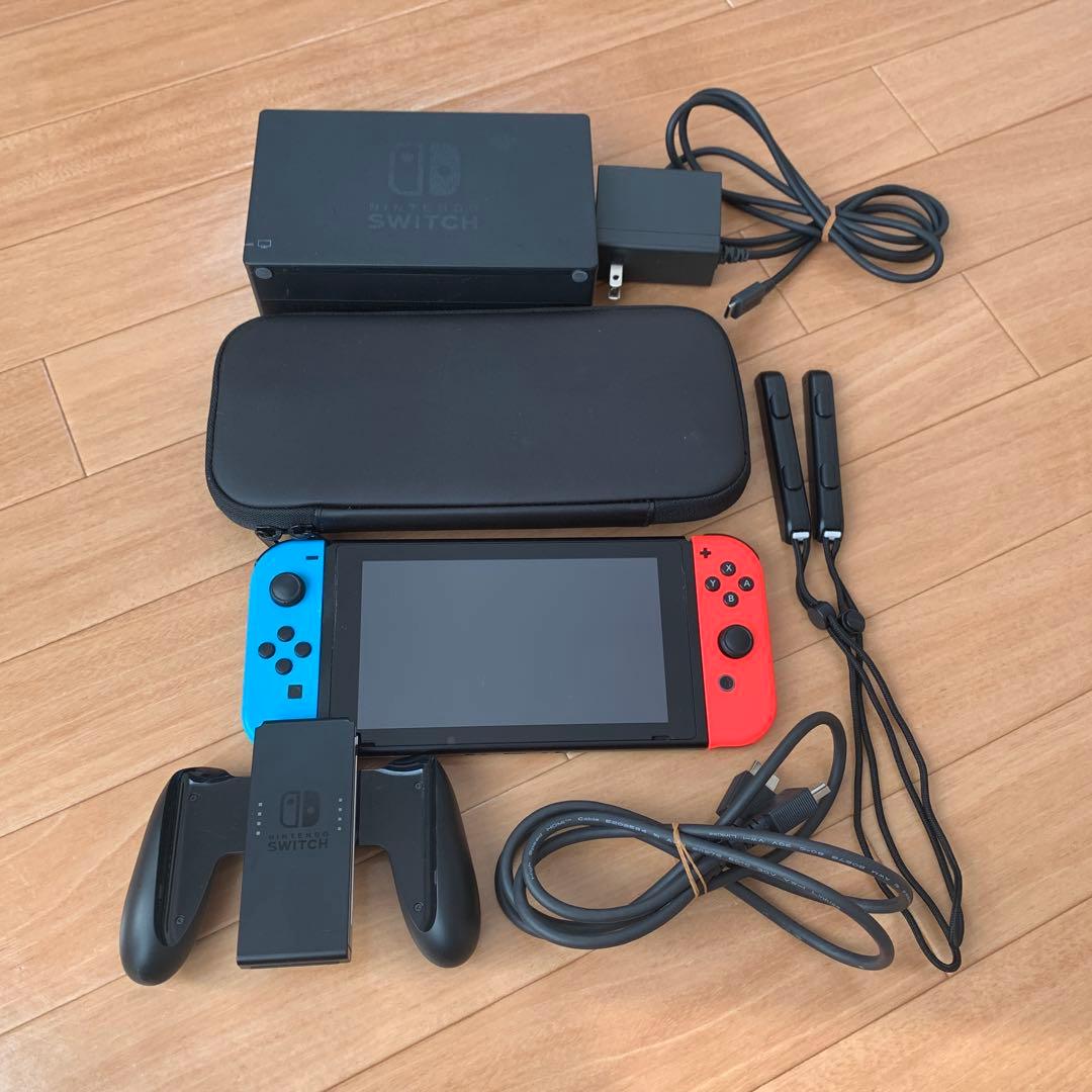 Nintendo Switch ネオンブルー/ネオンレッド 本体 付属品セット Nintendo Switch Joy-Con(L) ネオンブルー/(R) ネオンレッド 【新