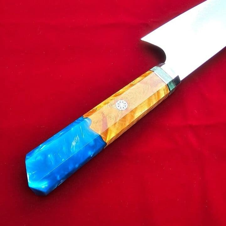 選べるプレゼント付き 牛刀(青木) V金10号 67層ダマスカス - メルカリ