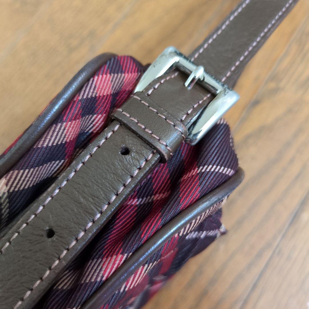 BURBERRY BLUE LABEL チェック柄ショルダーバッグ - メルカリ