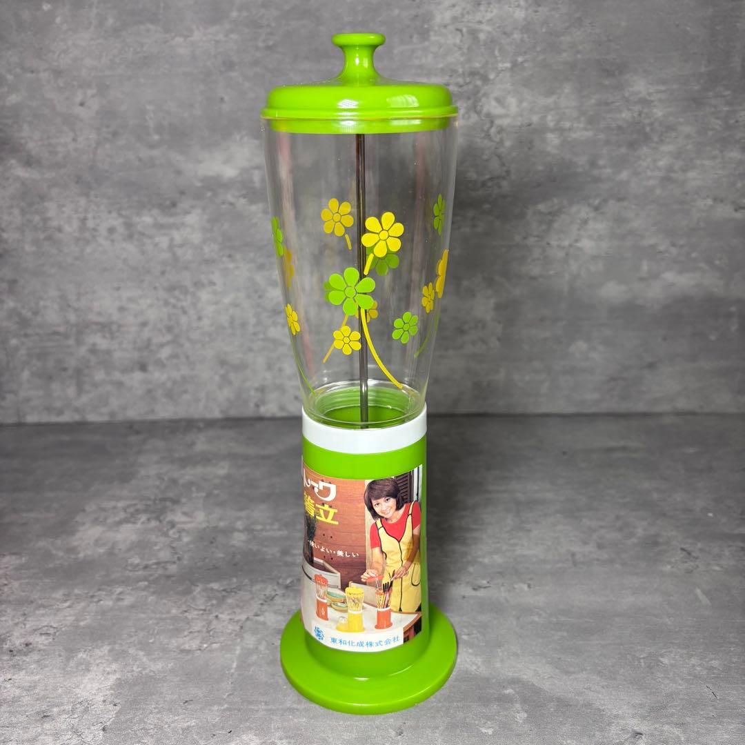 新品未使用】レトロポップ 箱付き 箸立て トーワ TOWA 花柄 昭和レトロ