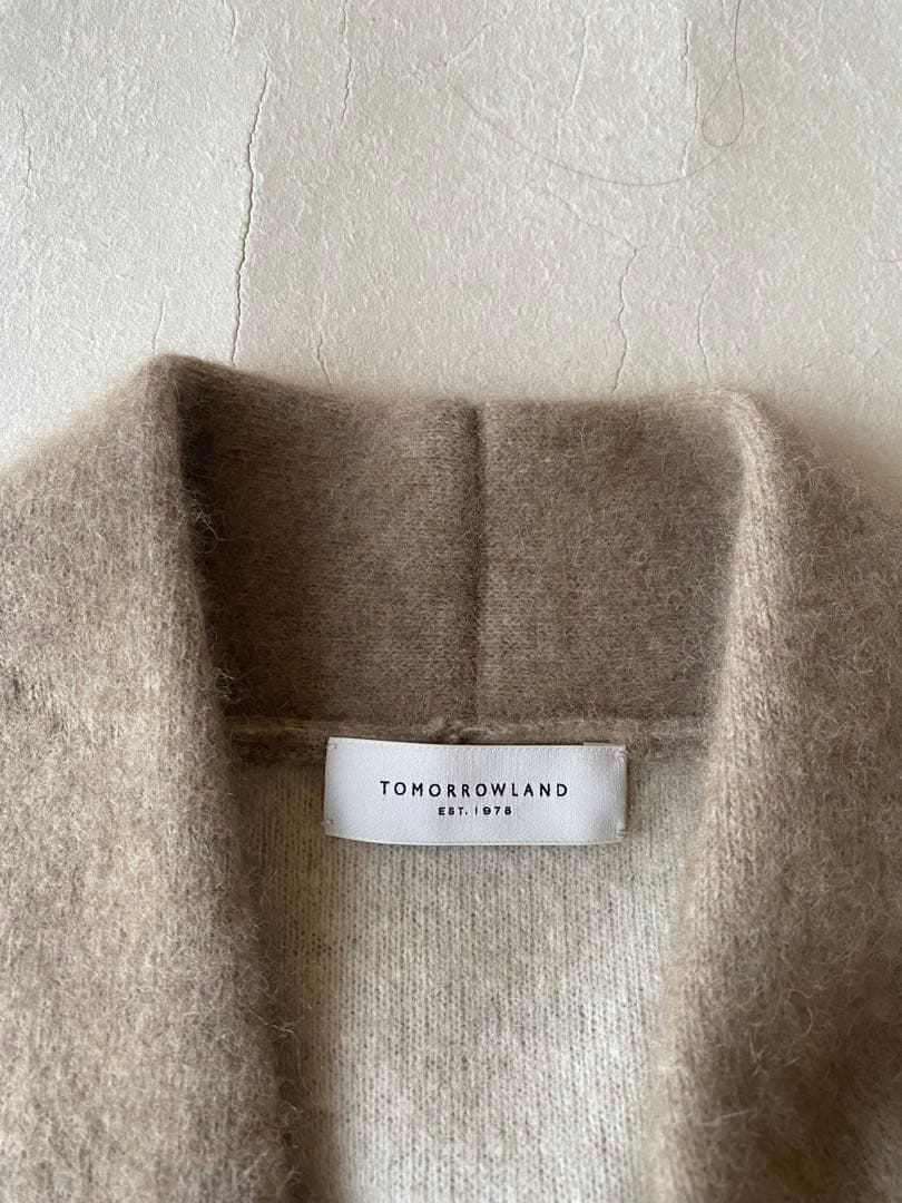 トゥモローランドTOMORROWLANDラクーンヘアリーWフェイスコーディガン