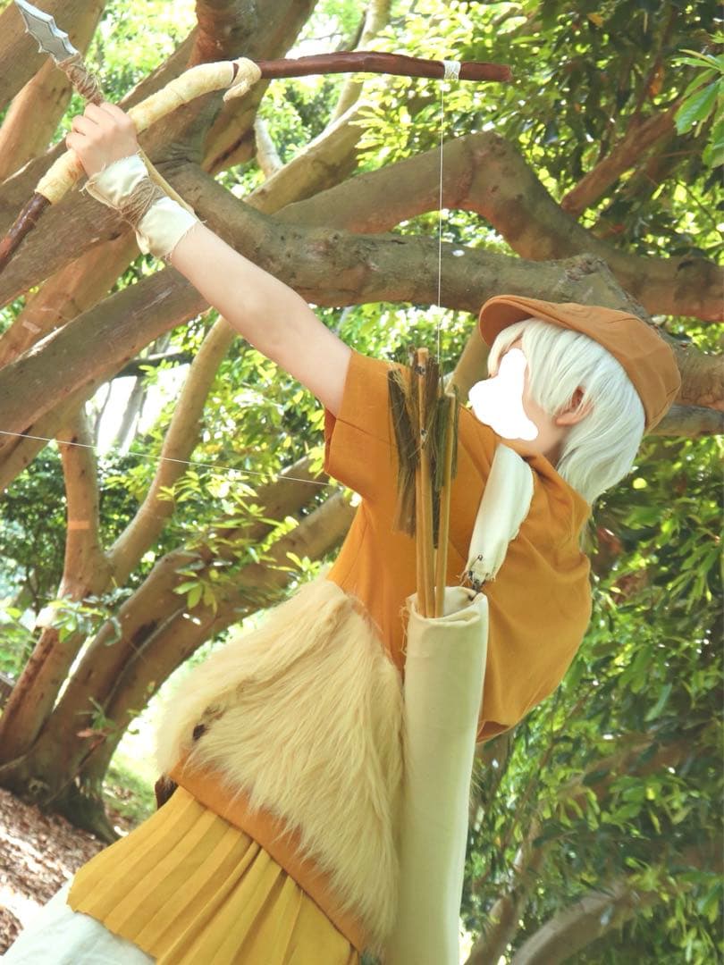 弓矢付き Dr.STONE 西園寺羽京 衣装一式 コスプレ - メルカリ
