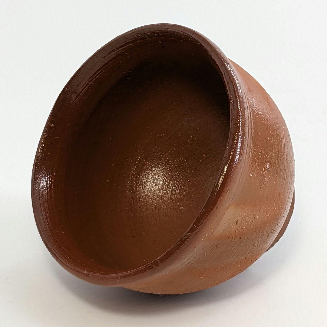 岡山県重要無形文化財 吉本正 備前焼 酒杯 共箱 緋襷 酒器