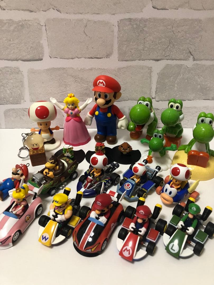 スーパーマリオ マリオカート フィギュア まとめてセット - メルカリ