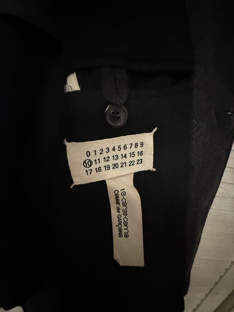 MARTIN MARGIELA コムデギャルソン Wネーム ウールコート - メルカリ