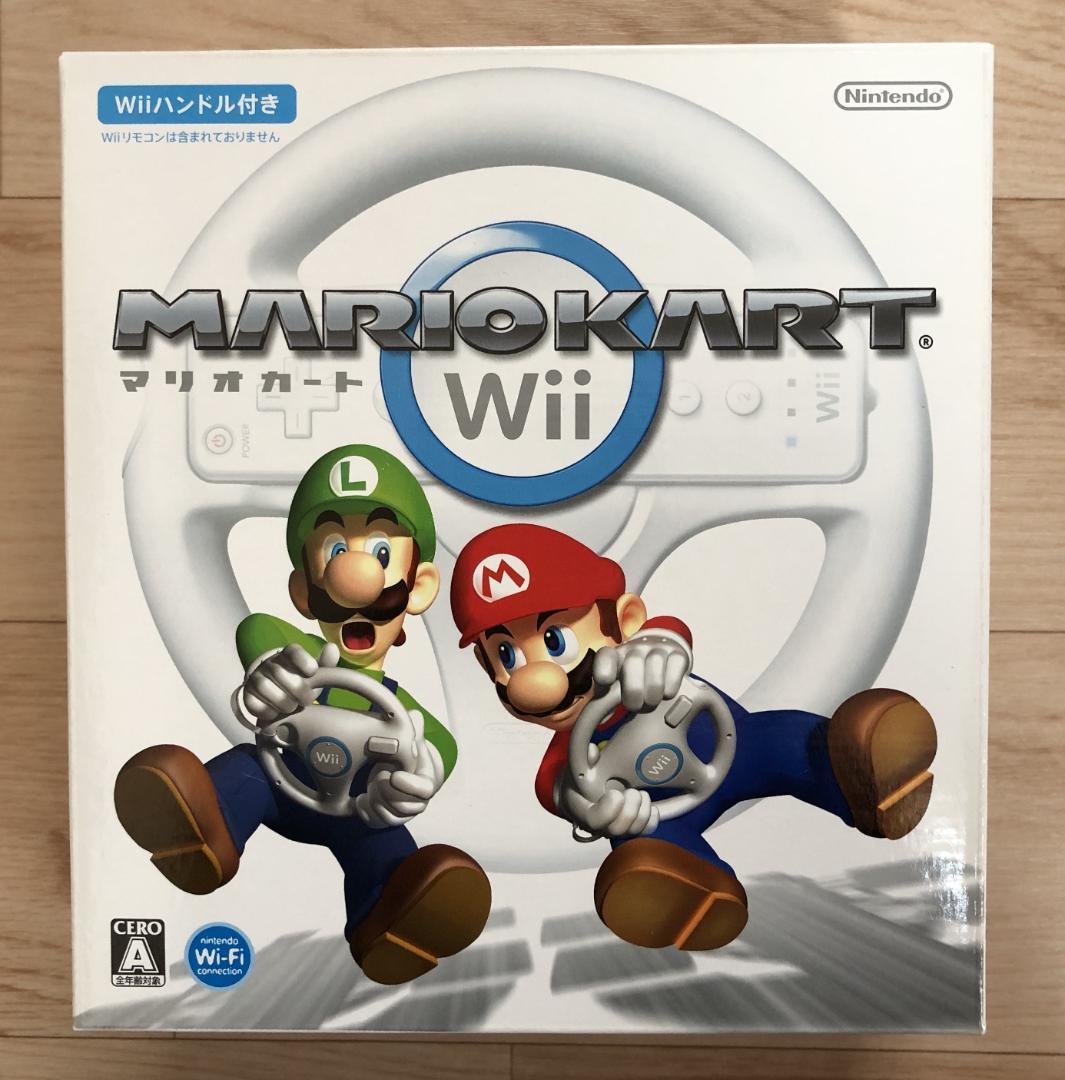 Wii マリオカート (Wiiハンドル付き) - メルカリ