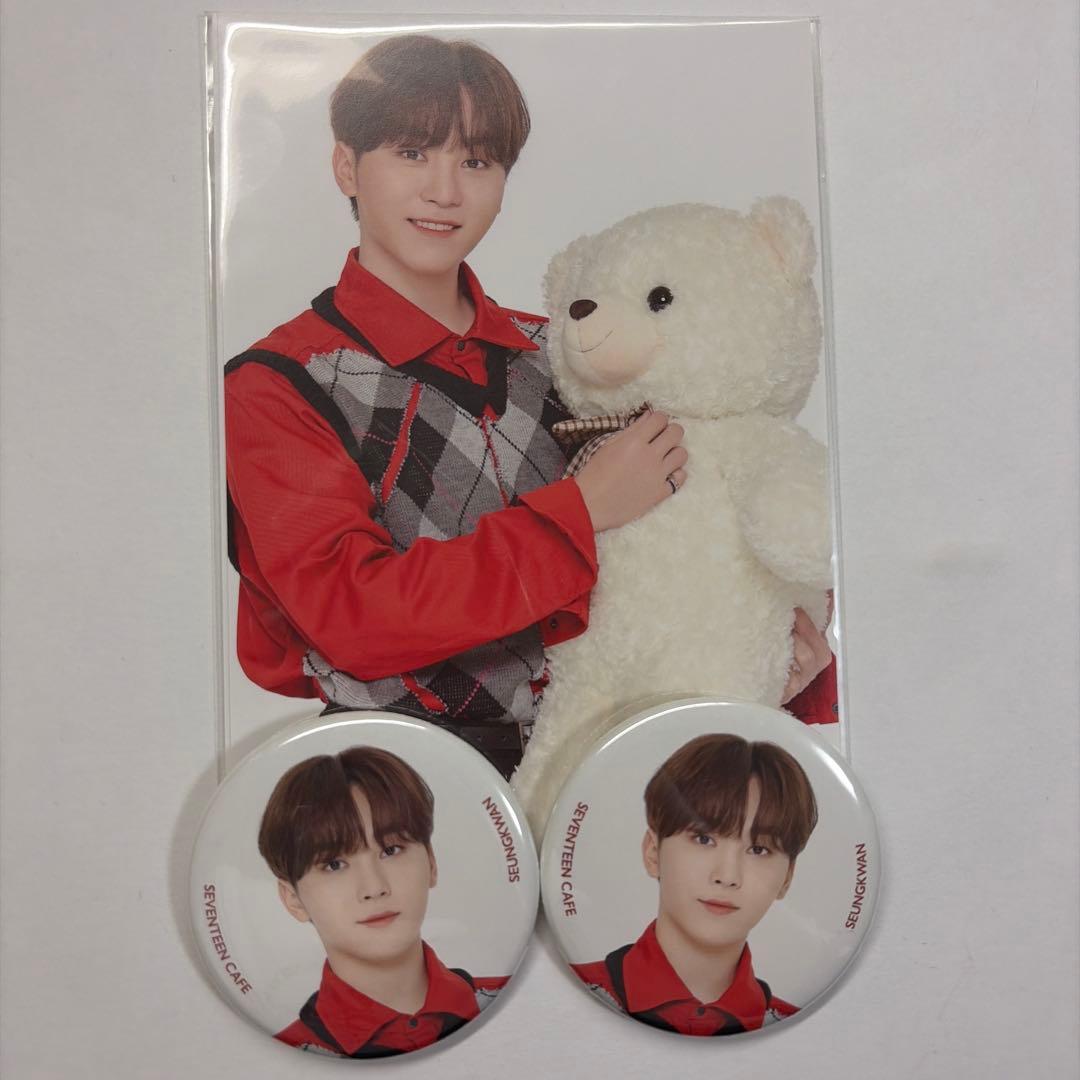 SEVENTEEN CAFE スングァン フォトカード＆缶バッジセット - メルカリ